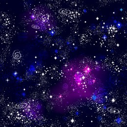 space galaxy constellation seamless pattern print could be used for textile, zodiac star yoga mat, phone case
