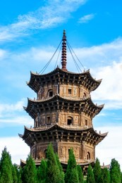 kaiyuan temple, quanzhou, china. chinese classical architecture.