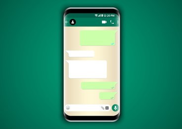 vector design of smartphone illustration with mobile app user interface inside