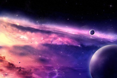 universe scene in outer space