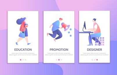 vector illustration concept mobile app in modern style
