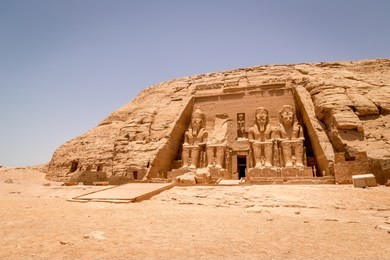 colossus of the great temple of ramesses ii, abu simbel, egypt, africa