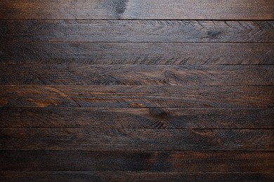 rustic wooden table background top view