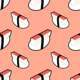 sushi seamless pattern