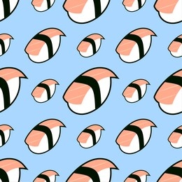 sushi seamless pattern