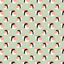 sushi seamless pattern
