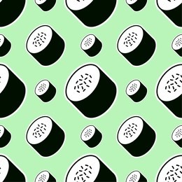 sushi seamless pattern