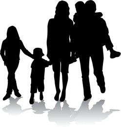 family silhouettes