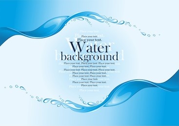 water frame. (vector illustration)