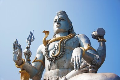 lord shiva statue in murudeshwar. karnataka, india