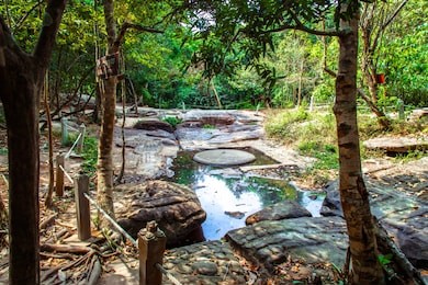 khmer riverbed carving at the river of a thousand lingas / sahasralingas (linga 1,000) of kbal spean. phnom kulen national park (phnom koulen, mountain of lychees), siem reap, cambodia.