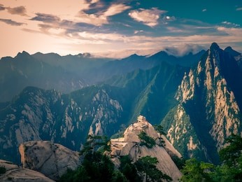 top view of the most popular travel destinations at shaanxi,china