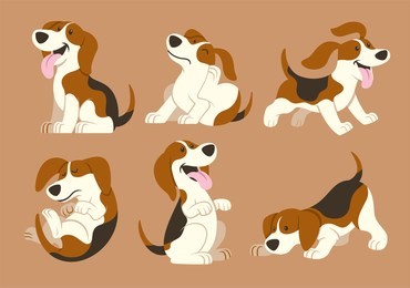 beagle dog cartoon