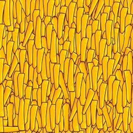 cartoon french fries pattern
