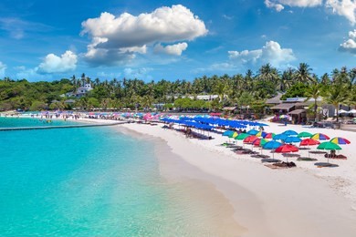 racha (raya) resort island near phuket island, thailand in a summer day