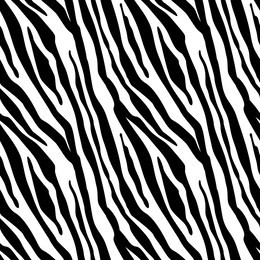 zebra stripes seamless pattern. zebra print, animal skin, tiger stripes, abstract pattern, line background, fabric. amazing hand drawn vector illustration. poster, banner. black and white artwork