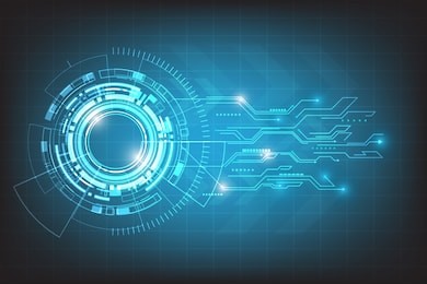 vector tech circle and technology background,digital business.