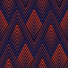 vector geometric seamless pattern with colorful zigzag lines, stripes, chevron, halftone rhombuses. abstract sport graphic texture. trendy background in 1980s - 1990s style. red and purple gradient