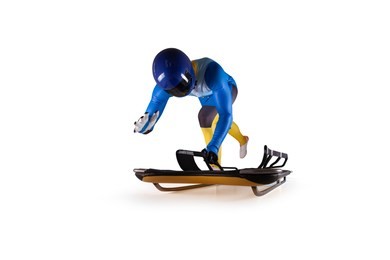 skeleton sport isolated