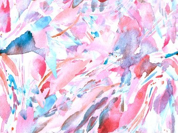 boho kaleidoscope abstract seamless pattern. pink red ethnic texture. watercolor bohemian moroccan print. swimwear watercolour abstract tie dye interior print. brushstroke hand drawn backdrop