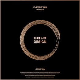 bronze glitter, sparkles pattern. copper frame on a black background. patina, golden quartz circle. luxury border, logo design element. hand drawn, rose shape vector illustration. blush gold round.