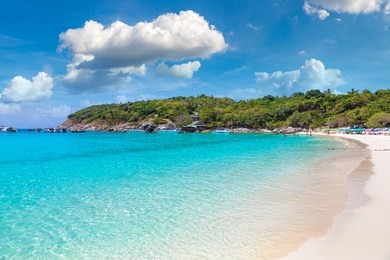 racha (raya) resort island near phuket island, thailand in a summer day