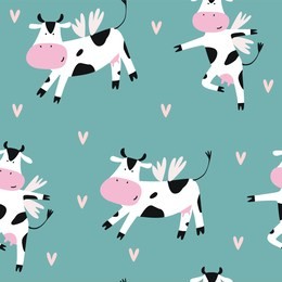vector print with cow