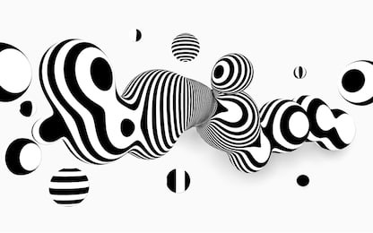 abstract vector black and white background . metaball 3d design, with organic effect.