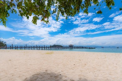 beach on the manukan island, sabah, malaysia