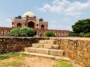 humayun tomb-humayun's tomb is the tomb of the mughal emperor humayun in delhi, india. the tomb was commissioned by humayun's first wife and chief consort, empress bega begum, in 1569-70 a.d
