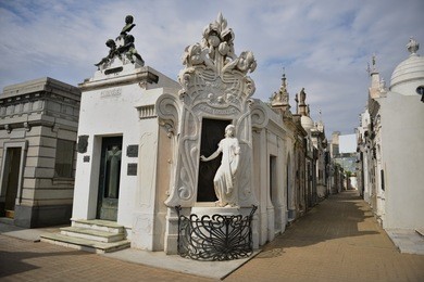 cemetery in recoleta neighbourhood of buenos aires