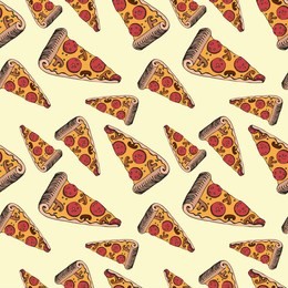 piece of delicious pizza. seamless texture