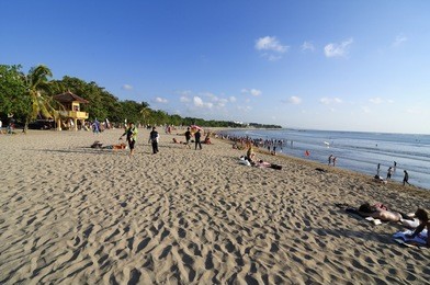 kuta beach in indonesia