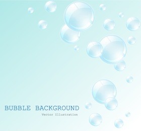 water babble on blue background. vector illustration