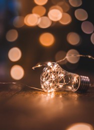 light bulbs with nature