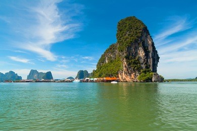  ko panyi fishing village at phang nga bay in thailand
