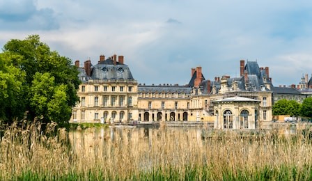 chateau de fontainebleau, one of the largest french royal palaces. nowadays it is a government-owned monument and a unesco heritage site