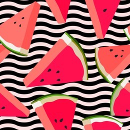 watermelon seamless pattern