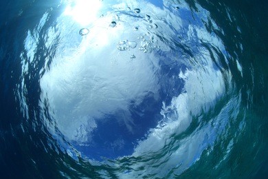 water surface of the ocean