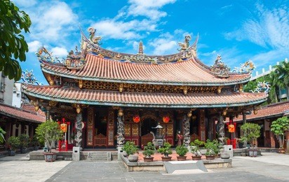 confucius  temple in taipei, taiwan