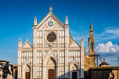the basilica di santa croce in florence, tuscany, italy.