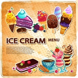 ice cream menu