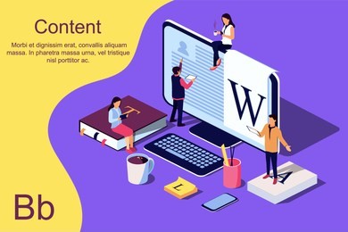 isometric concept education. vector illustration for online education, online training, internet studying, online book, tutorials, e-learning for social media, documents, cards, posters.