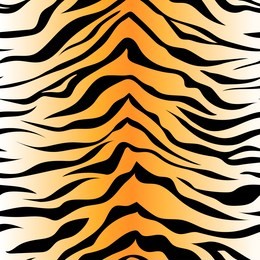 seamless tiger stripe pattern. vector animal skin background print
