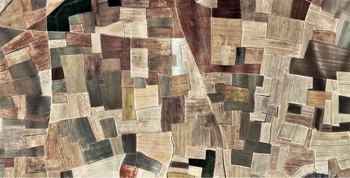 series of abstract photographs of the deserts of africa from the air,
