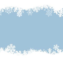 vector blue background with snowflakes.