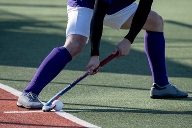 white ball for playing field hockey 