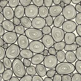 seamless circles hand-drawn pattern, circles background.