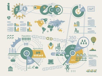 ecologic info graphics,vector elements,