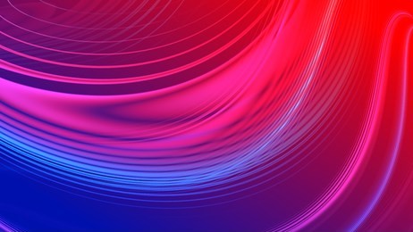 abstract red blue gradient geometric background. neon light curved lines and shape with colorful graphic design.